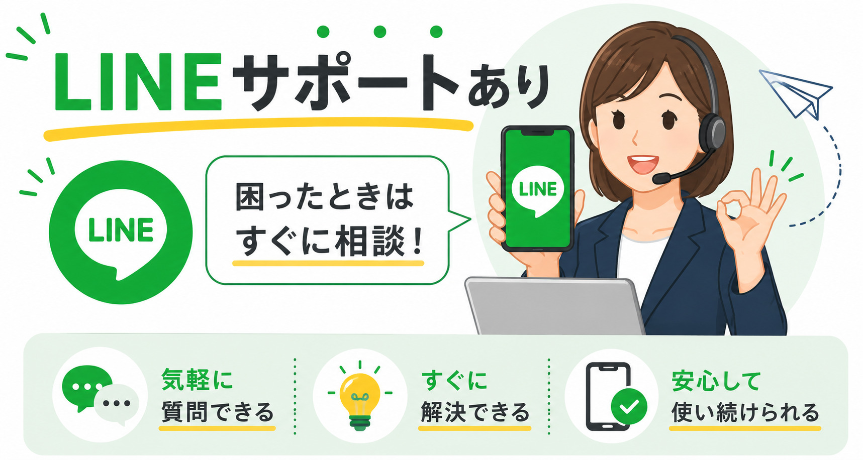 LINEサポートのイラスト
